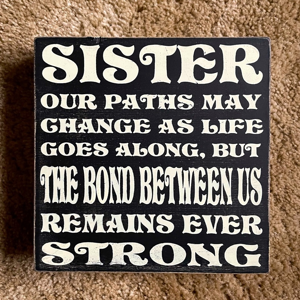 Sister Plaque